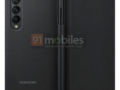 Galaxy Z折叠3将带有一个特殊的壳体配件，以容纳其可选的S-PEN。（图片：91毫米）
