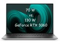 戴尔XPS 17 70 W与130 W GeForce RTX 3060：它有多慢，真的？
